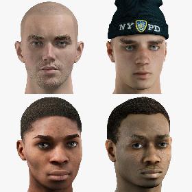 3D Male Mannequin Rigged model